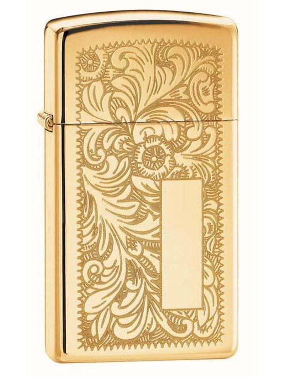 Zippo Venetian Lighter High Polish Brass 352B