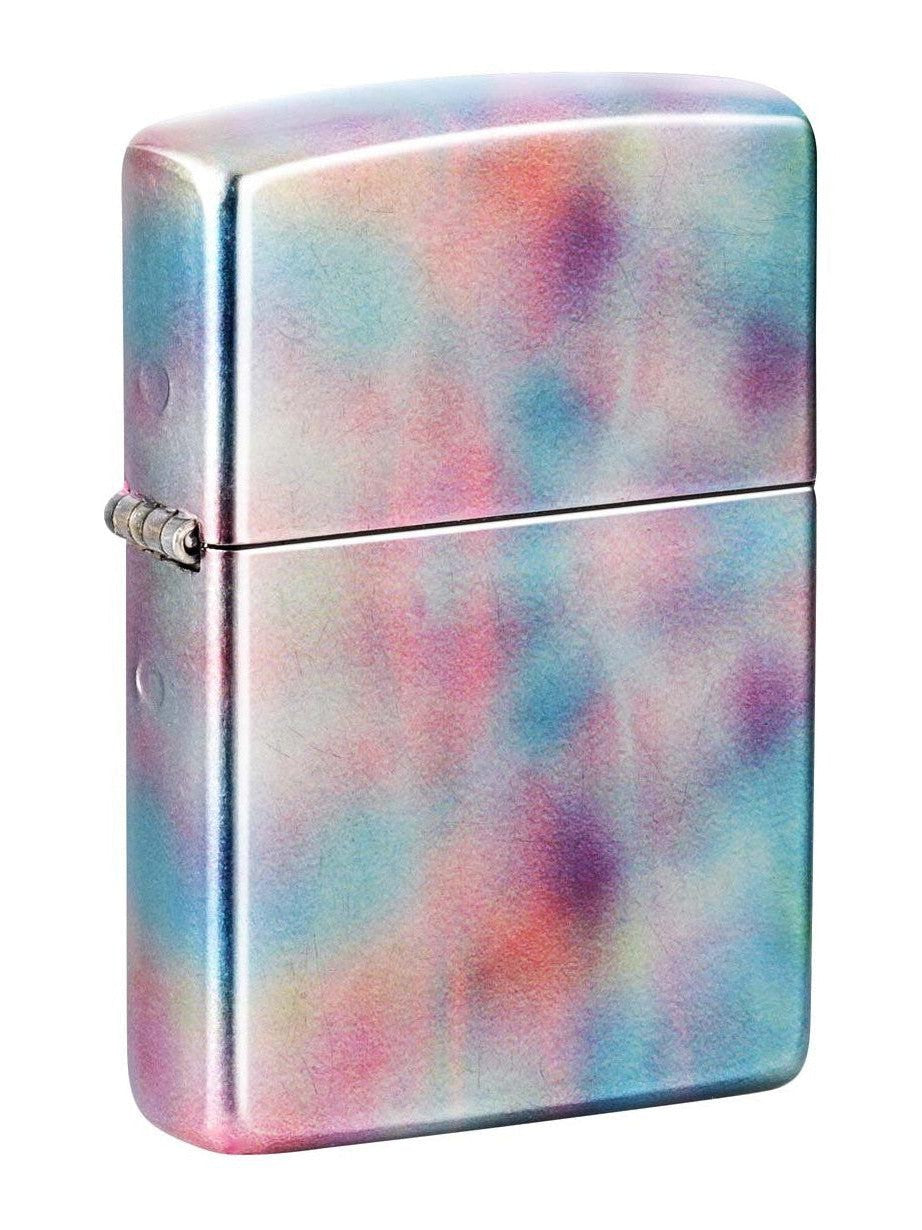 Zippo Lighter: Holographic Design, 540 Fusion - Tumbled Chrome