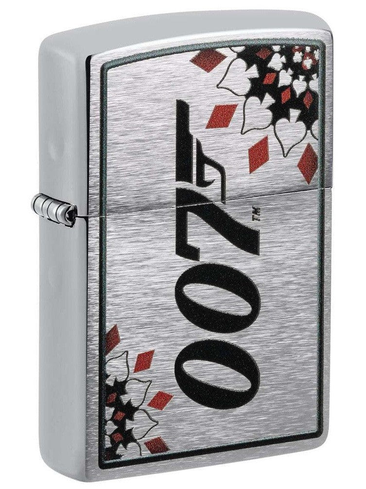 Zippo Lighter: James Bond 007 - Brushed Chrome 48734 – Lucas Lighters