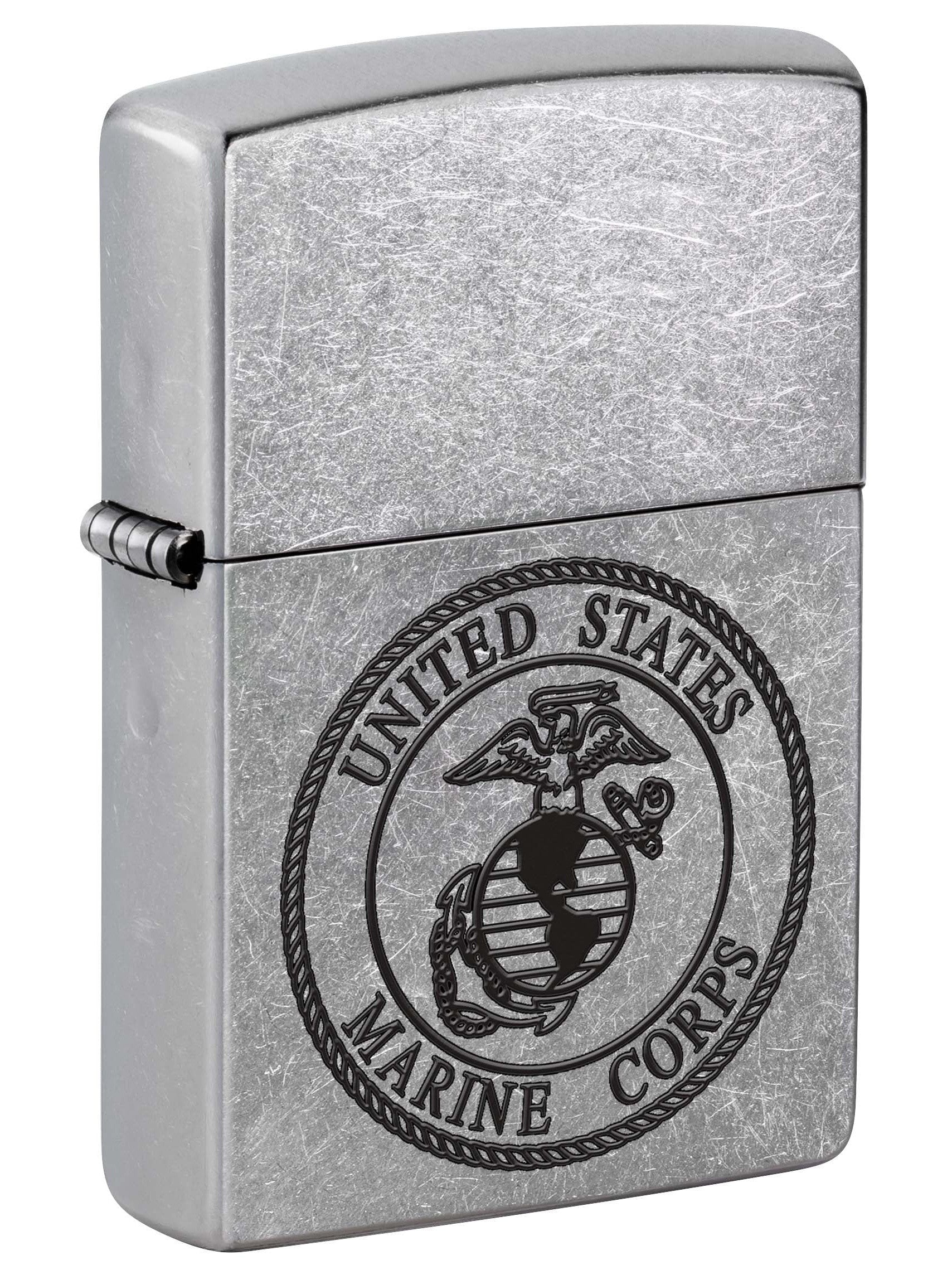 Zippo Lighter: United States Marine Corps Logo - Street Chrome 81019 –  Lucas Lighters