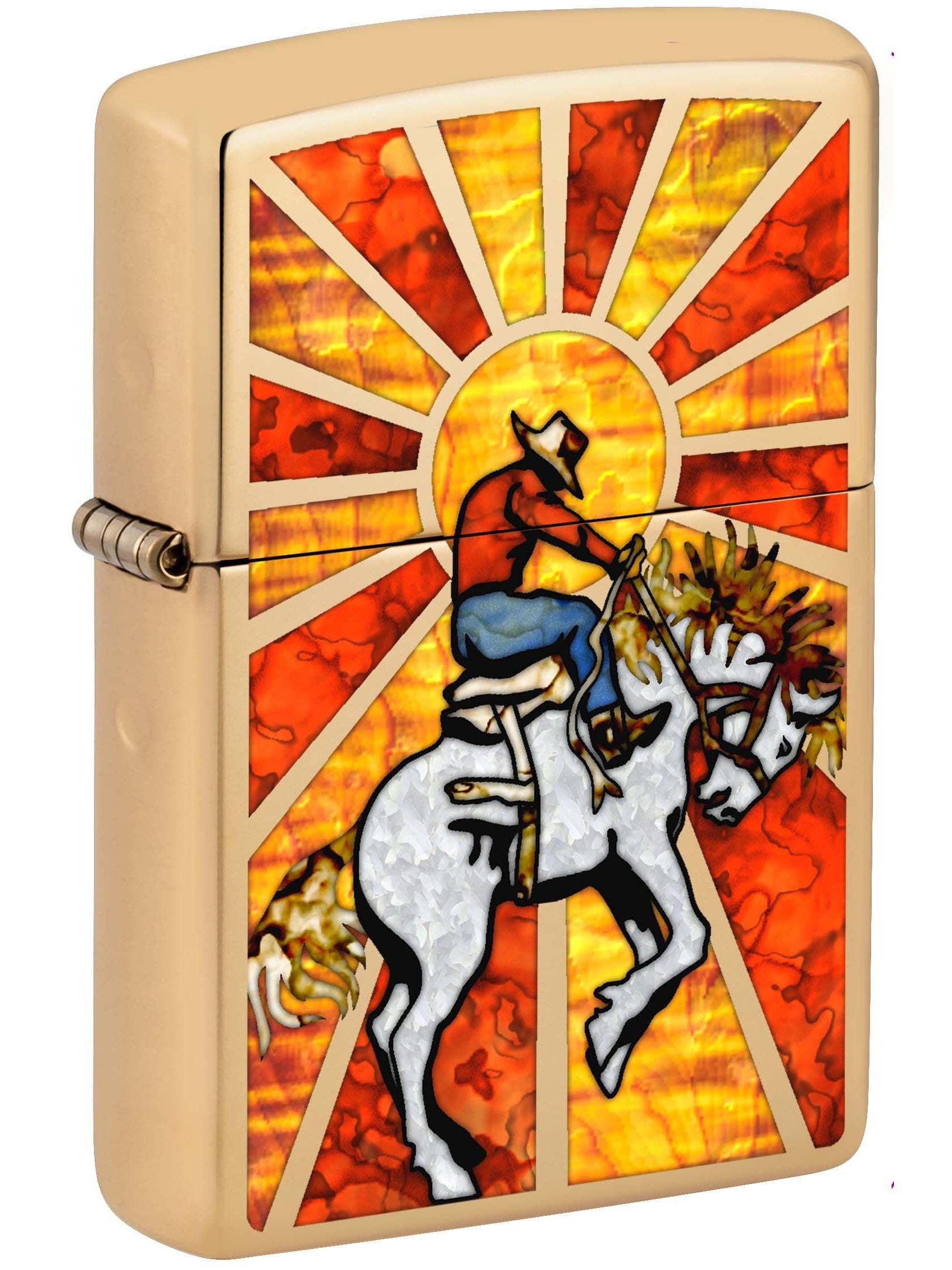 Brass Zippo purchases Cowboy Lighter