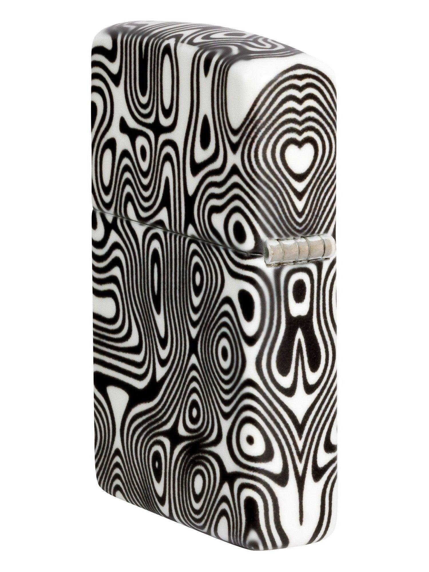 Zippo Lighter: Swirl Design, 540 Color - Glow-in-the-Dark Green 46012