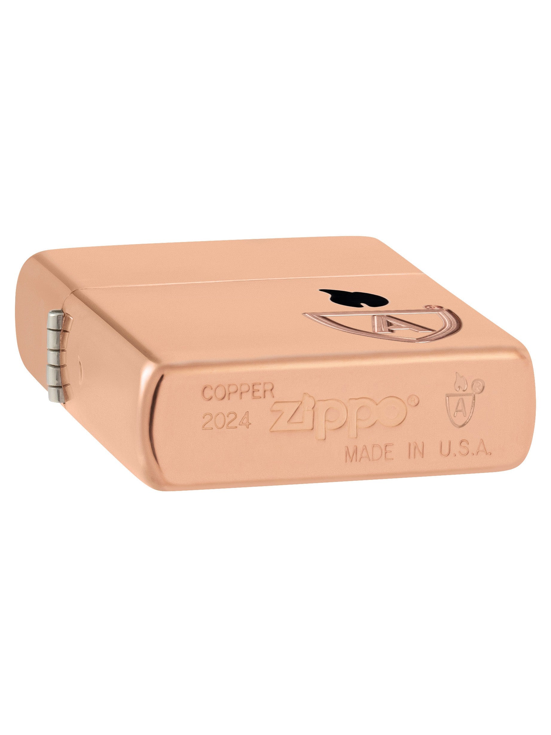 Zippo Lighter: Armor Solid Copper with Logo - High Polish Copper 46171 –  Lucas Lighters