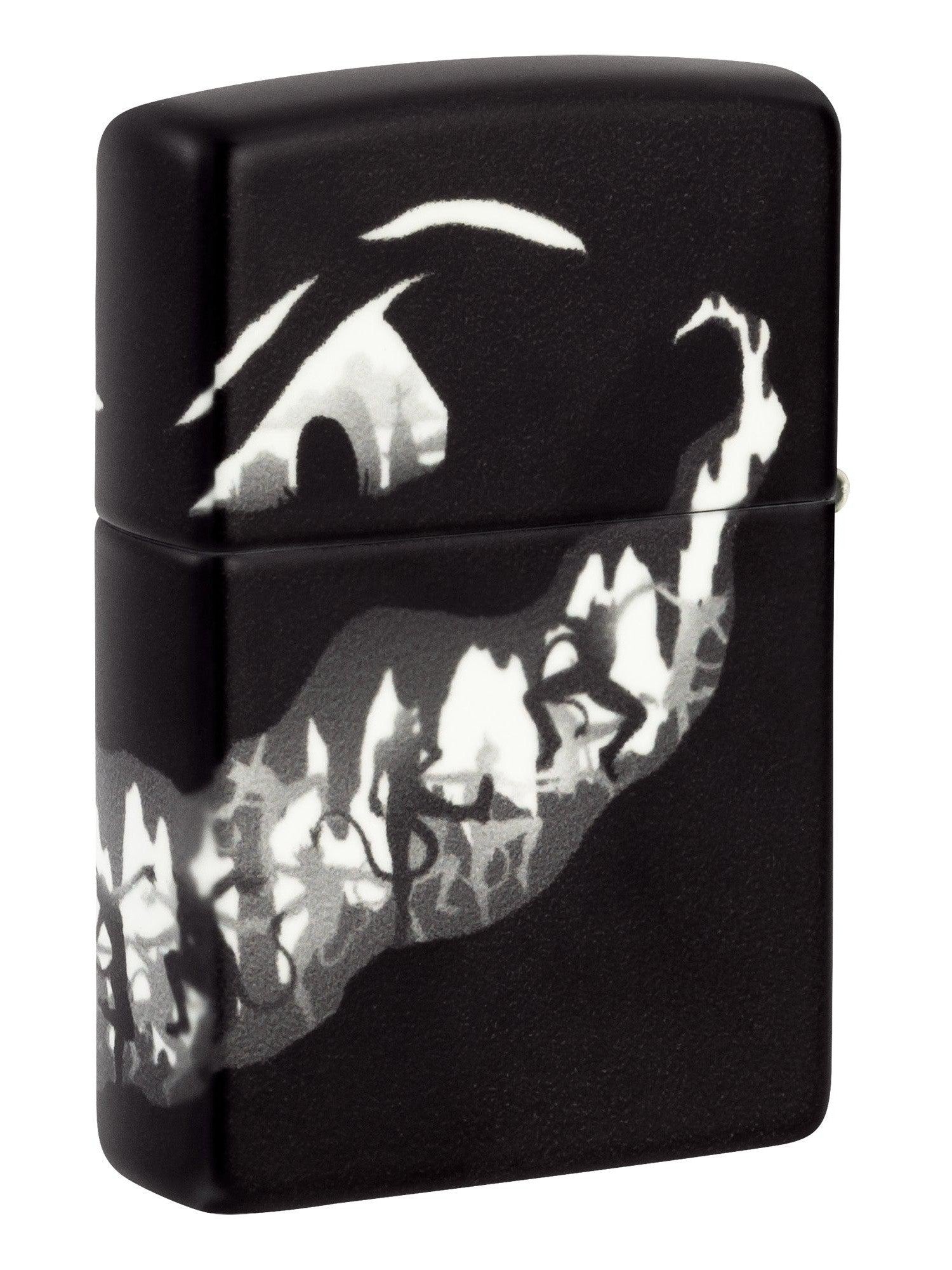 Zippo Lighter: Devil Dance Design - Glow-in-the-Dark Green 46268