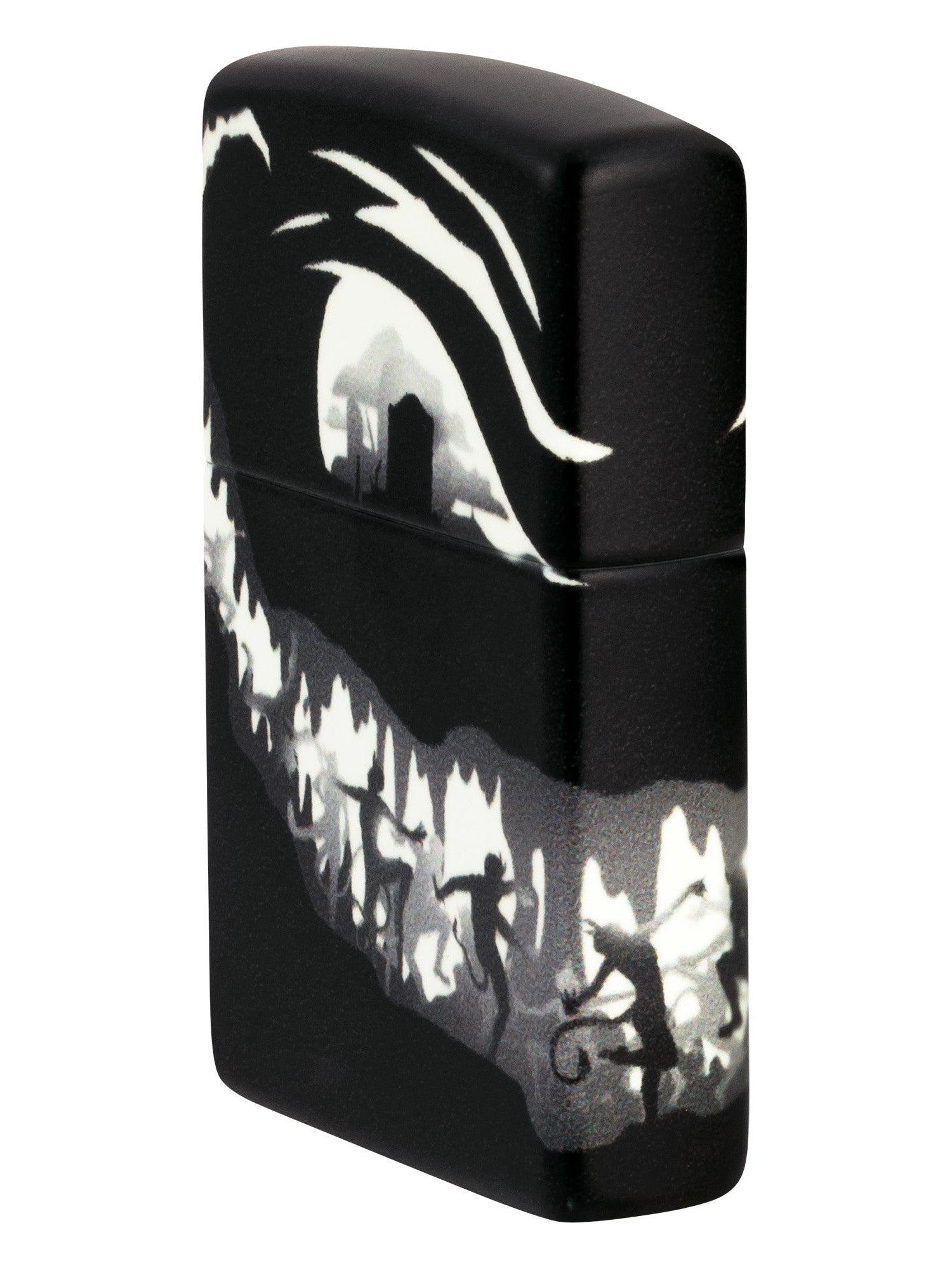 Zippo Lighter: Devil Dance Design - Glow-in-the-Dark Green 46268