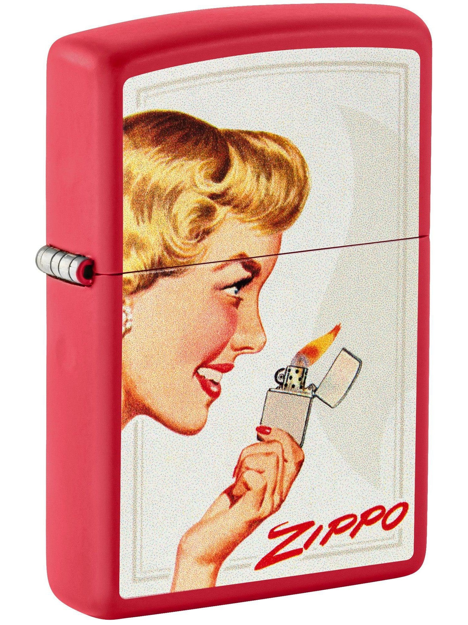 Zippo Lighter: Vintage Ad Lighter Set - Black Matte 46295