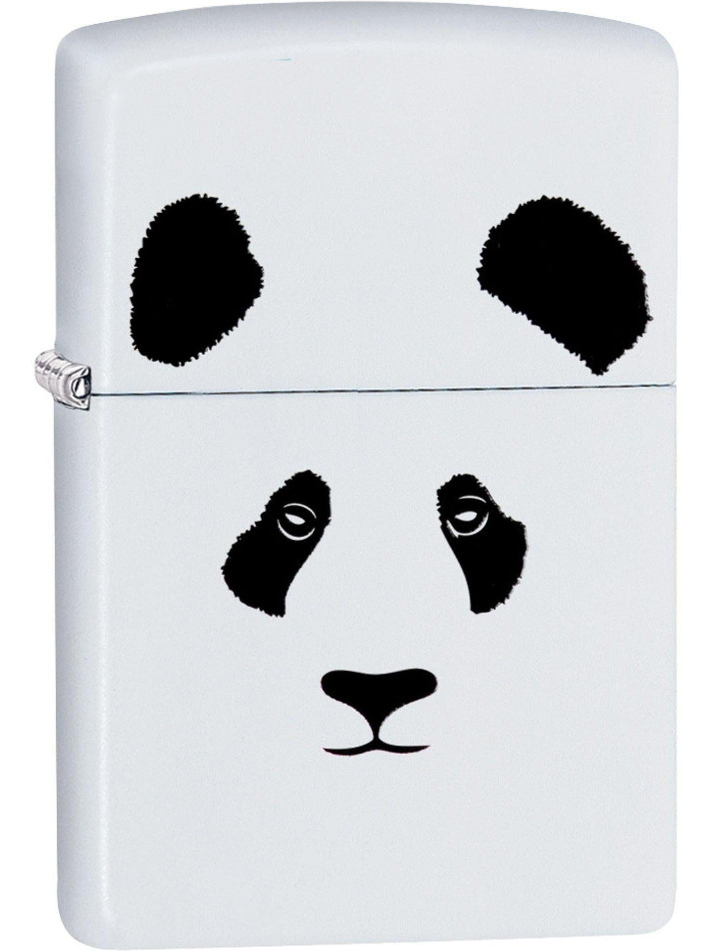 Zippo Lighter: Panda Bear - White Matte 81598