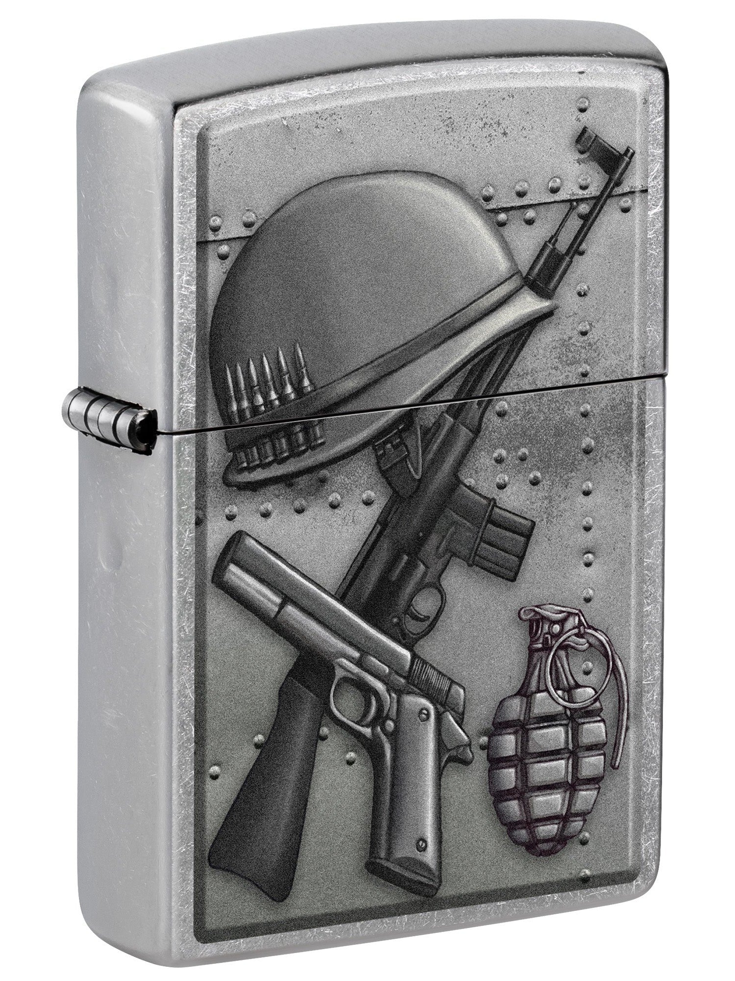 Zippo Lighter: Soldier's Gear and Weapons - Street Chrome 81642