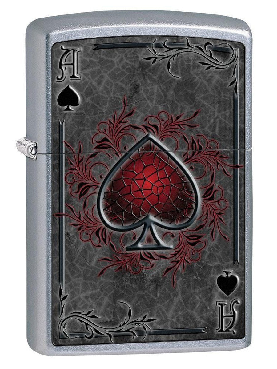 Zippo Lighter: Ace of Spades - Street Chrome 79476 – Lucas Lighters